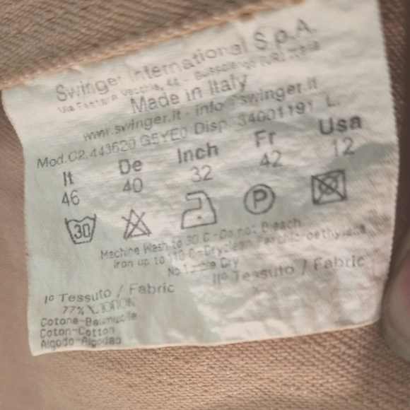 BYBLOS BLU pink denim blazer jacket size 12 - Picture 6 of 9